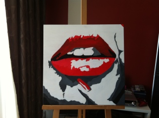 Sexy lips - Acrylic canvas 